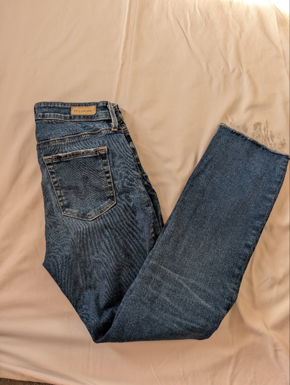 Mari High Rise Slim Straight Ankle Jeans